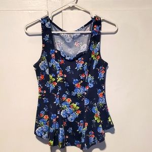 Fit flare floral top